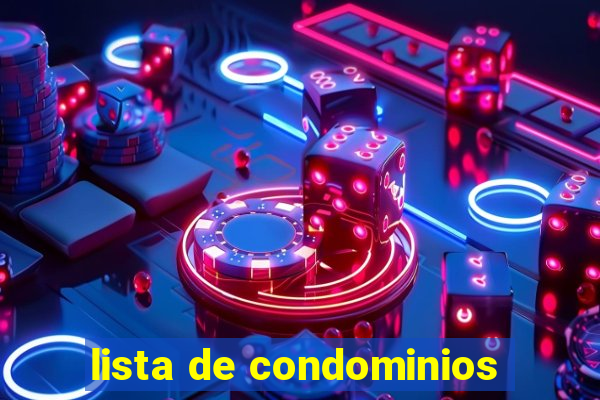 lista de condominios